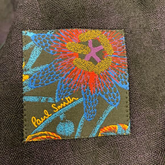 PAUL SMITH Size 44 Soho Purple Black Plaid Wool Notch Lapel Sport Coat - Picture 8 of 11